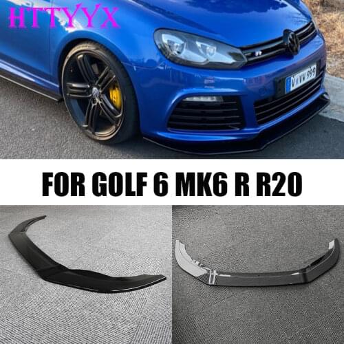 Car Front Bumper Splitter Lip Diffuser Body Kit Spoiler Guard For Volkswagen For Golf MK6 R20 2008-2013