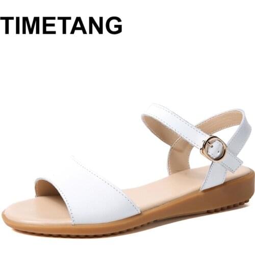 TIMETANG New fashion Wedge women Shoes Casual Belt Buckle High Heel Shoes Fish Mouth Sandals 2019 luxury sandal women E784