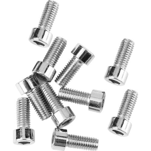 10pcs/bag Bike Water Bottle Cage Bolts Tapping Screw for Bottle Holder Rack Aluminium Alloy Hex Socket for Bottle Holder Rack