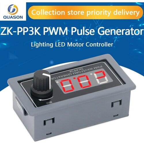 ZK-PP3K PWM pulse generator lighting LED motor speed control dimming controller slow start slow stop digital display