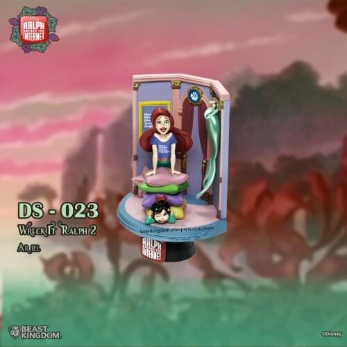 Beast kingdom Disney Wreck-It Ralph 2 Princess The Little Mermaid Garage Kits Model Kits Collecting gift toys