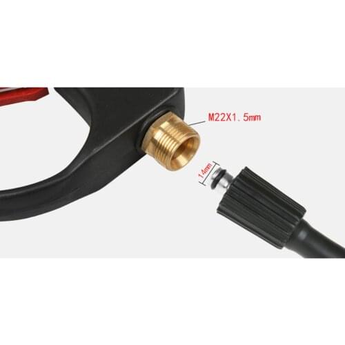 1/4 inch Quick Connect 4000PSI Pressure Washer Gun with 4-Color Nozzles Tool