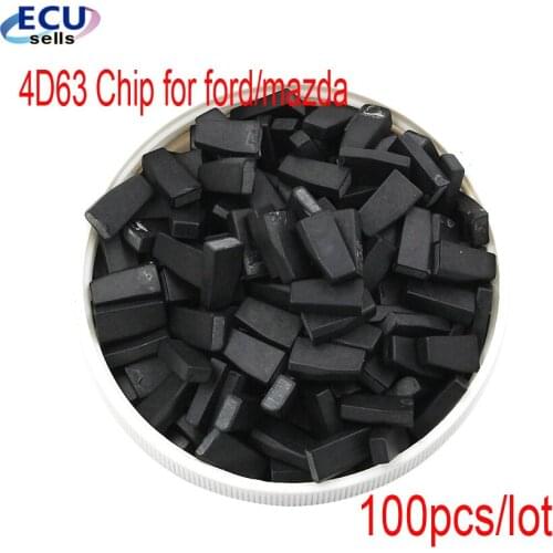 100PCS X 4D63 Chip 40 Bits Transponder Blank Ceramic Car Key Chip for Ford Mazda