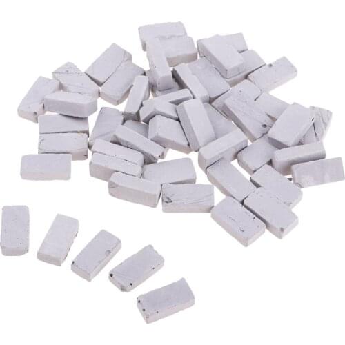 50x Brick Model 1/35 Miniature for Sand Table Diorama Building Decoration