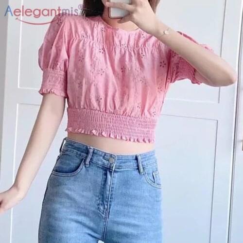 Aelegantmis Blouses With Embroidery