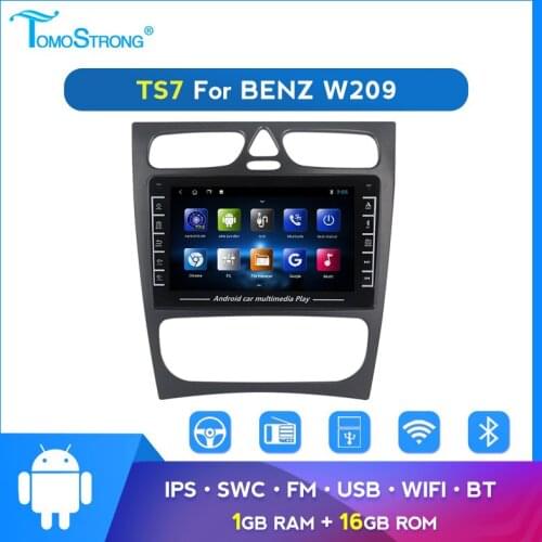 2 Din USB Auto radio For Mercedes Benz C-Class W209 2002-2005 W203 C200 C320 C350 CLK GPS Multimedia Audio stereo carplay swc