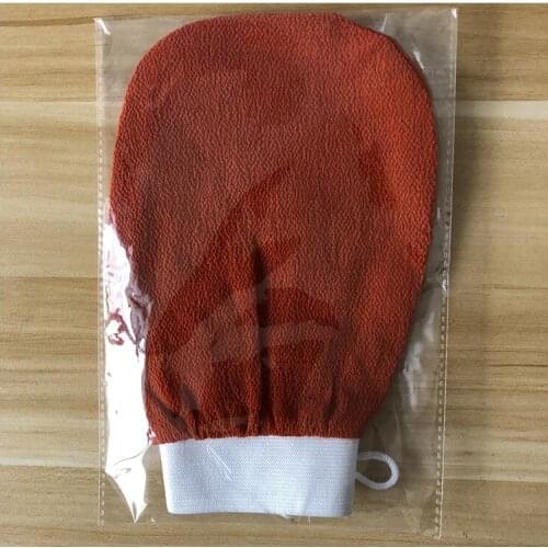Free shipping 200pcs/lot orange kessa glove, turkish hammam scrub mitt,exfoliating scrub mitt bath glove skin towel korea glove