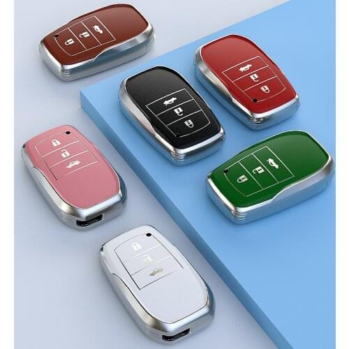 Car Key Case Cover For Toyota for Chr Rav4 Auris Avensis Prius Aygo Corolla Camry Land Cruiser 200 Prado Crown car key fob