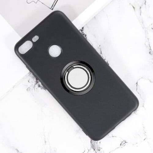 For Huawei Honor 9 Lite Back Ring Holder Bracket Phone Case Cover Phone TPU Soft Silicone Cases ON Huawei Honor 9Lite 5.65"