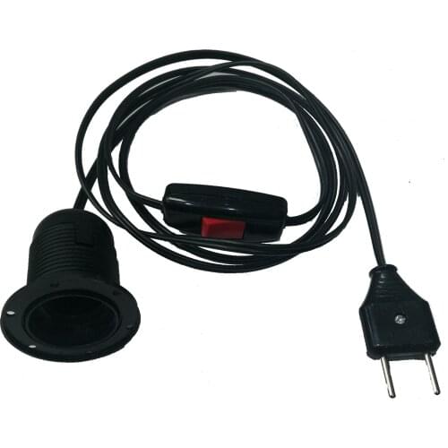 Black Floor Lamp Wall Lamp Portable For Cap Switched 4 Metre Portable Plug