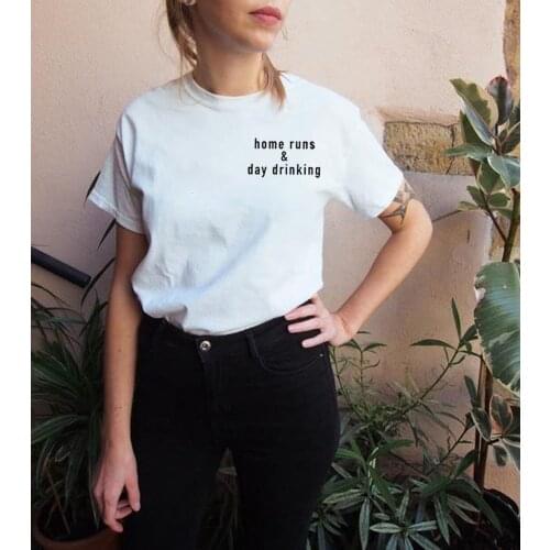 Home Funny T Shirt Women Tops Harajuku Tshirt Women Cotton Shrot Sleeve Loose Camiseta Mujer Black White Tee Shirt Femme T-shirt