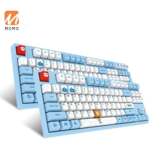 Pink Mechanical Keyboard Axis Green Axis Alternate Action Or Ergonamic Red Axis 2233 Female Gaming Electronic Computer