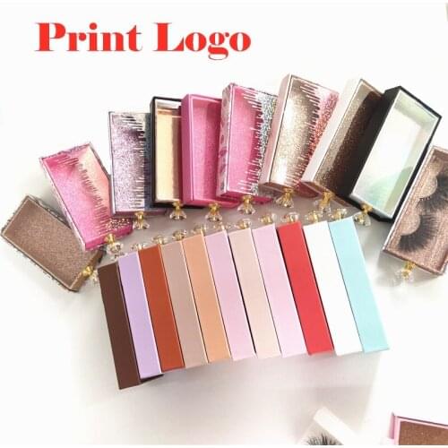 Lash Boxes Packaging Wholesale Custom logo Lashes Packaging Boxes Mink Eyelashes Package Empty Diamond Pull out Lash Boxes