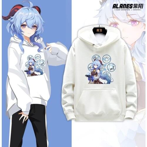 Genshin Impact Cosplay Costume Xiao KeQing Klee Hoodie Hooded Sweatshirt Long sleeve Fashion jacket coat Game clothes carnival