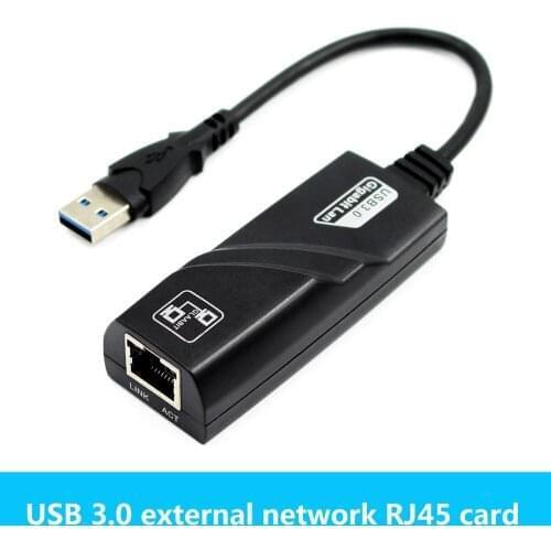 L USB 3.0 to Gigabit Ethernet RJ45 LAN (10/100/1000) Mbps Network Adapter For PC Laptop Win