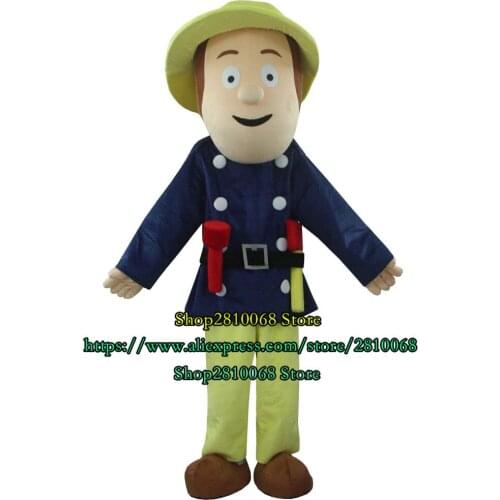 Electrician Fireman Mascot Costume Cartoon Set Cosplay Stage Performance Fancy Dress Ball Adult Celebration Gift 773