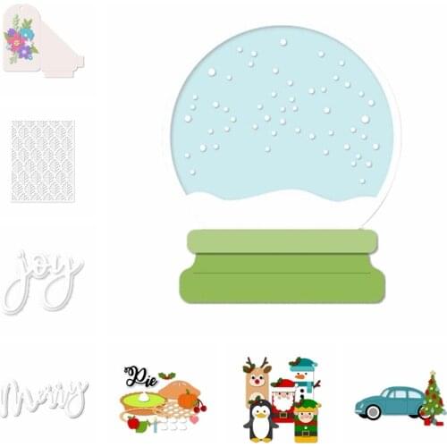 Metal Cutting Dies Xmas Tree Moose Pie Rectangle Leaves Scrapbooking DIY Crafts Card Album Making Die Cuts New 2019