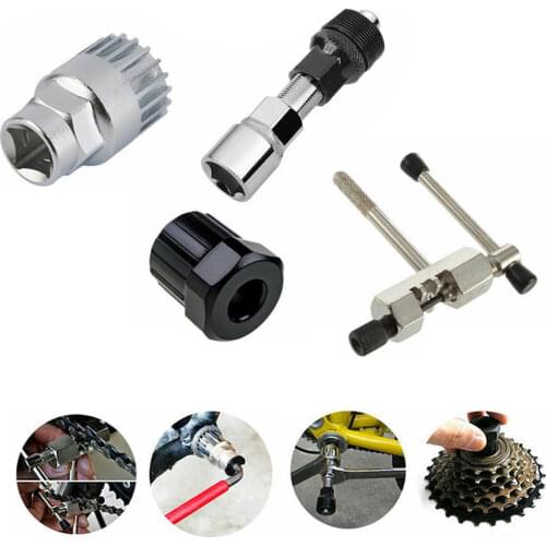 4Pcs/Set Bicycle Repair Tool Sets Kits Chain Crank Wheel Extractor Pedal Remover ​Puller Tool Cycling MTB Bike Axle Remove