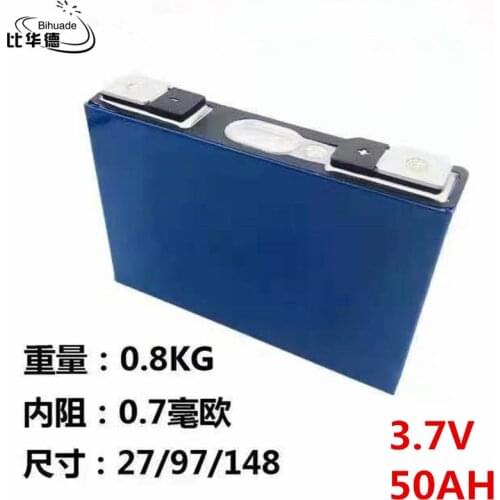 New lithium battery 50AH 3.7V 27*148*97 equipped with outdoor suitable for electric forklift, RV energy storage, on-board powe