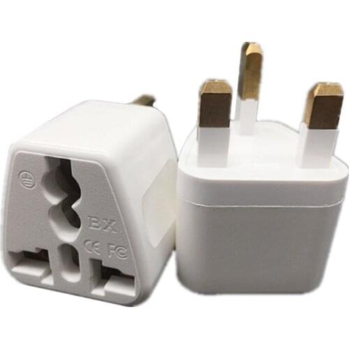 New Universal UK Electrical Plug Adapter US European AU EU To UK British Travel Power Adapter AC Charger Converter Socket Outlet