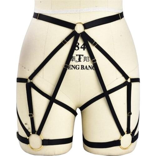 Garter Black Leg Bondage Harness Black Lingerie Women Fashion Belts Adjust Harness Belt Goth Harajuku Women Harness