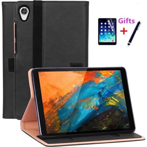 For Lenovo Tab M8 Case Smart PU Leather Cover for Lenovo TAB M8 TB-8505F TB-8505X Magnetic Tablet Cases+Screen Protector+Pen