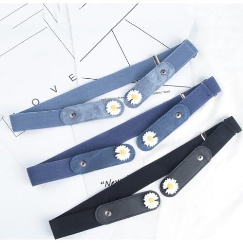 New Fashion Belts For Women Men Buckle-Free Waist Jeans Pants No Buckle Stretch Elastic Waist Belt Invisible Decorative Belt