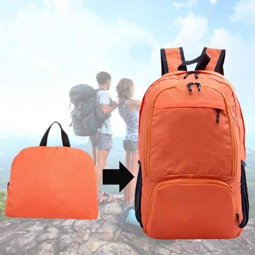 Waterproof outdoor travel storage backpack folding backpack large capacity folding bag mens and womens mountaineering bag