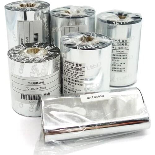 Premium Wax Ribbon, Thermal Transfer Ink Film Ribbon, full range, Scratch resistance for Zebra Compatible Label Printer