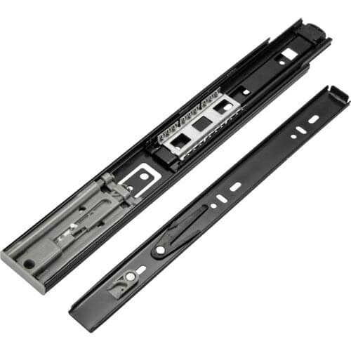 LWZH 10-20in Push Open Ball Bearing Drawer Slides Mount Full Extension Drawer Runners Furniture Hardware