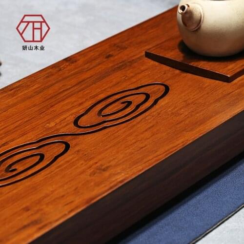 [Yan Mountain] new Chinese tea new piece of bamboo tea / tea / midsummer Ruyi auspicious clouds to send