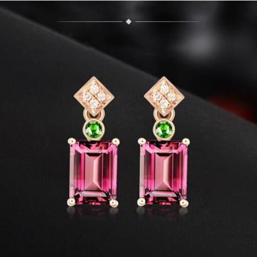 Vintage Women Earrings 925 Silver Jewelry with Zircon Gemstone Drop Earrings Accessories for Wedding Bridal Party Gift Wholesale