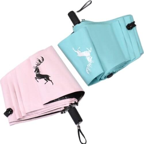 Umbrellas, Black Glue, Sunscreen and Anti Ultraviolet Sunshade, Female Folding Umbrella