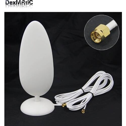 1PC 4G router modem external antenna 28dbi double cables SMA male connector signal strengthen