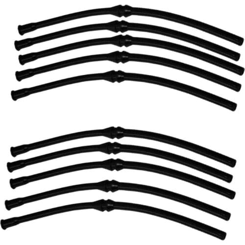 10X Black Fuel Hose Pipe For Chinese Chainsaw 4500 5200 5800 45cc 52cc MT-9999 R9UC