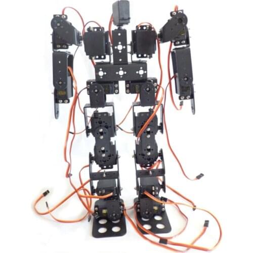 17 DOF Humanoid Biped Walking Robot Aluminum Alloy Bracket High Torque Servo For DIY Robot,Demo,Programming,Teaching RC Toy
