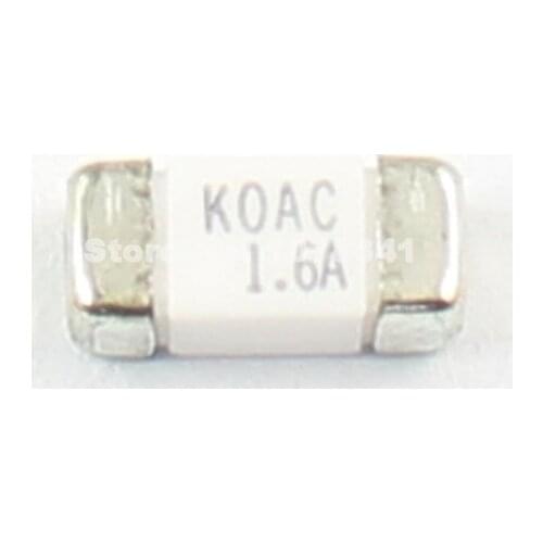 50pcs KOA Speer KOAC SMD SMT 1808 1.6A 125V Surface Mount Main Board Chip Fuse CCF1N16TTE