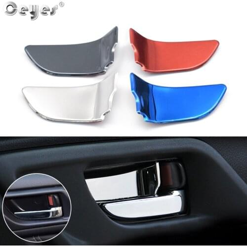 Ceyes Car Styling Interior Accessories Door Bowl Handle Cover Trim Sticker Fit For Subaru STI Forester Outback WRX Legacy XV BRZ