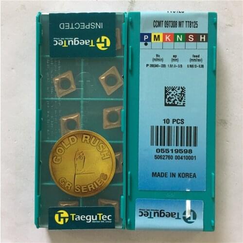 CCMT09T308MT TT8125 100% Original TAEGUTEC carbide insert with the best quality 10pcs/lot free shipping