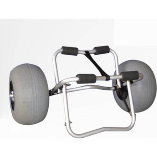Inflatable Wide Wheel Canoe Boat Cart Carrier Small Fishing Boat Transport Mount Cart Surf Board Single Beach Board Trolley