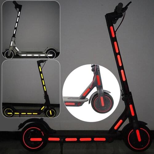 Front Rear Wheel Cover Eflective Sticker for Ninebot Max G30 Electric Scooter Warning Dustproof Reflective Sticker