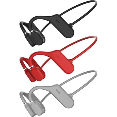 Ear Bone Conduction Headphones Bluetooth 5.0 Wireless Headset IPX6 Waterproof Sport Earphone Lightweight Ear Hook Headset