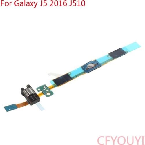 OEM Replacement parts For Samsung Galaxy J5 J510 2016 Home Button Flex Cable Sensor cable Headphone Plug Jack Flex Cable