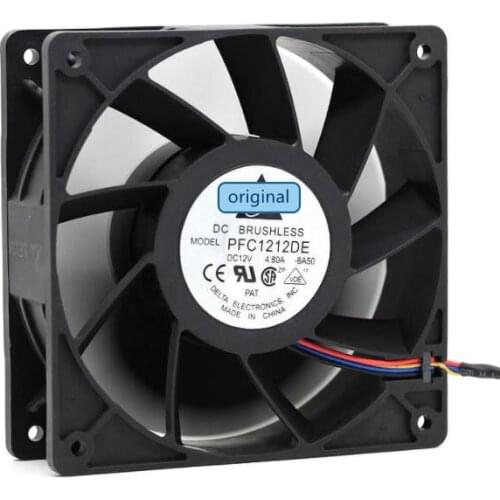Original PFC1212DE 12038 12V 4.8A high air volume double ball violent fan