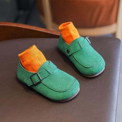 1 2 3 4 5 6 Years 2021 Spring Fashion Baby Shoes Dress Boys Girl Flat Leather Shoes Children Casual Shoes For Toddler Kids Pink