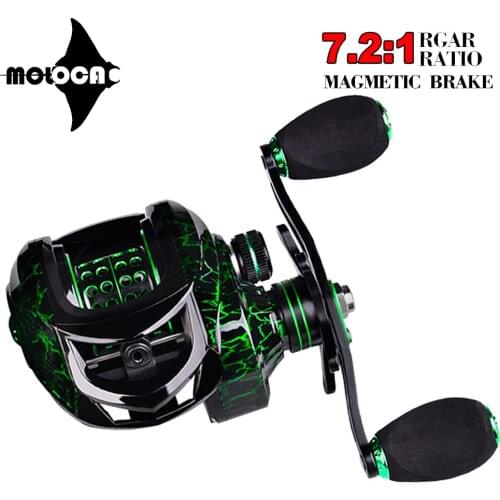Fishing Reel Catsing 7.2:1 Gear Ratio 10kg Max Drag Metal Spool Baitcasting Reels Carrete De Pesca Mer Molinete Wheel Equipment