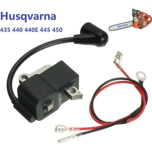 Heavy Duty Ignition Coil & Wire Module Magneto Replacement For Husqvarna Chainsaw 435 440 445 450 450E Jonsered 2245 2250 2240