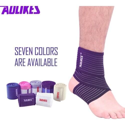 70cm Fitness Sports Running Ankle Safety Pads High Elastic Support Pads Nylon Ankle Protective Sports Bandage Gym Sports Bracer