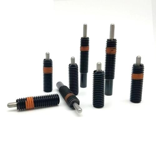 1pcs M16 Light duty spring plunger Telescopic spring pin Carbon steel Locating Allen pins inner hexagon bolt 10mm-40mm Length