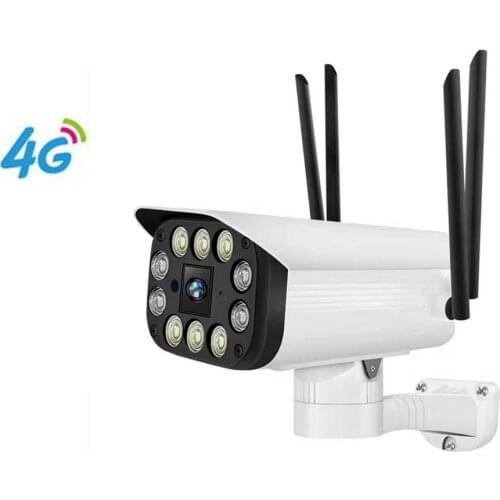 2MP 1080P Dual Light Source Day Night Color Wireless PT 4G Camera Outdoor Water-proof